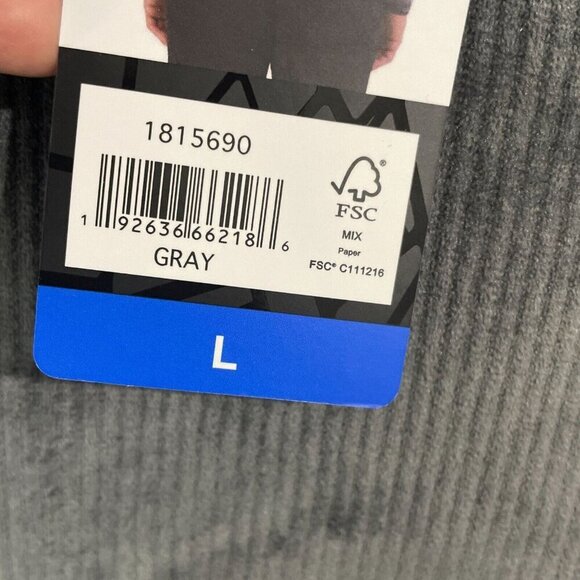 NEW Spyder Mens L Gray 1/4 Zip Pullover Sweatshirt Ribbed - Picture 6 of 9